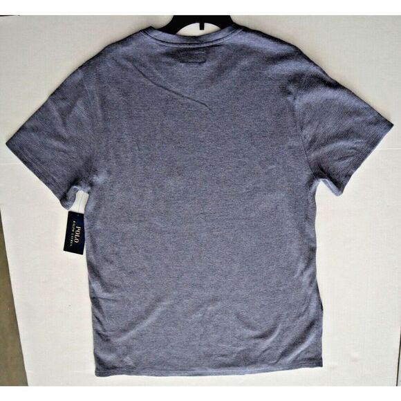 Polo Ralph Lauren PWSB3F Men's Sz XL Blue Waffle Knit Crew Neck S/S Lounge Shirt - Picture 6 of 8